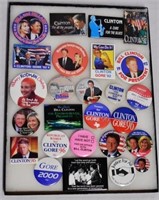 Lot of 26 Presidential Campaign Pinback Buttons