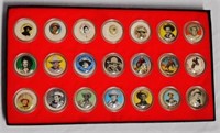 Lot of 21 Pinback Buttons 1898-1950's