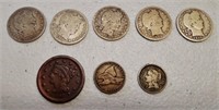 Lot of 8 Assorted Coins