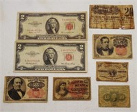 Lot of Assorted Fractional Currency