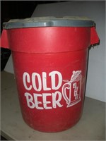 Trash Can -COLD BEER- 28 Inch Tall