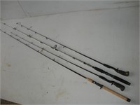 4 Fishing Poles (Bass Pro-Garcia)