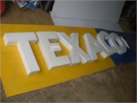 21 Inch TEXACO Sign Letters Star has Damage