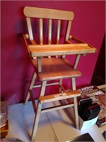 Vintage doll high chair