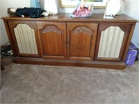 Solid wood Motorola entertainment center with