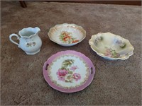 4 pieces antique china some marked Germany