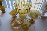 Amber Glassware 5 Pieces