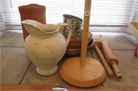 Clay Wine Cooler, Pitcher, Rolling Pin, Tenderizer
