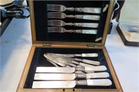 Mother Of Pearl Cutlery Set In Presentation Box