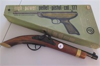 Pellet Pistol And Replica Flintlock