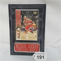 Michael Jordan Major Attraction Card Plaque