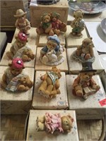 10 Boxed Cherished Teddies Statues