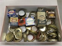 Large Box of Various Canning Lids and Seals