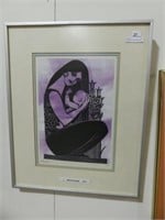 L. BROUGHAM 1977 MOTHER AND CHILD PRINT