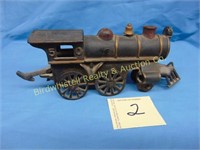 Vintage Cast Iron Toy Locomotive