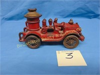 Vintage Cast Iron Toy Pump Fire Engine