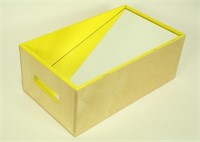 SLANTED MIRROR ART BOX C.1970