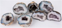 7 Natural Geode with Crystals & Smokey Quartz
