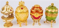 4 Joan Rivers Imperial Treasures Faberge Style Egg