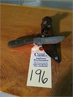 Calvin Klein Custom Knife w/Nguni horn handle and