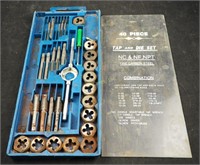 Vintage 40 Piece Tap And Die Combination Tool Set
