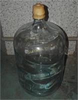 Vintage Clear Glass 5 Gallon Tall Water Jug