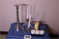 CANDLE HOLDERS & CANDLES