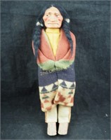 Vtg Skookum Bully Good 14" Hand Made Indian Doll