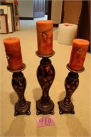 3 CANDLES ON STAND
