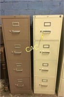 2pc 4 Drawer File Cabinet