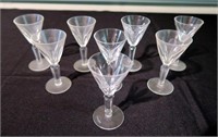 Set of eight 3 3/4" Waterford crystal