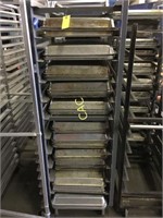 11 Tier Rolling Rack with 42 Pans