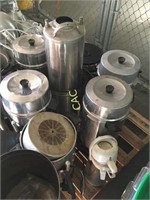 Pallet of Stainless Drink Dispensers