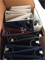 9 Boxes Assorted Size 3 Ring Binders