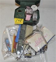 TIMEX MENS WATCH AND DUFONTE LADIES WATCH