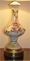 ITALIAN LAMP WITH ROSES