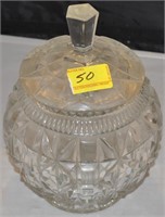 9 INCH COVERED CANDY JAR