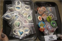 2 Trays Of Pin On Buttons