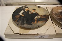 4 Norman Rockwell Plates
