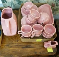 Pink Misc. Fiesta Dishes, Cups, Pitcher Plates,