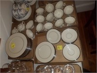 3 Trays of Lenox Montclair dishes