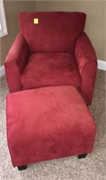 Red mircrofiber chair