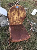 Vintage Rusty Metal Garden Chair