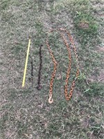 Vintage Rusty Metal Chains / Tow Chains