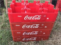 4 Vintage Coca-Cola 3 Liter Bottle Crates