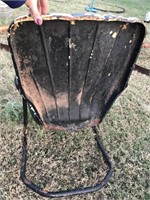 Vintage Black Metal Garden Chair