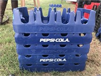 5 Vintage Pepsi-Cola 2 Liter Bottle Crates