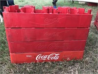 4 Vintage Coca-Cola 2 Liter Bottle Crates