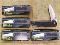 5 pcs. Frost Cutlery Liner Lock Pocket Knives