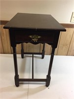 Vintage cherry one drawer side table